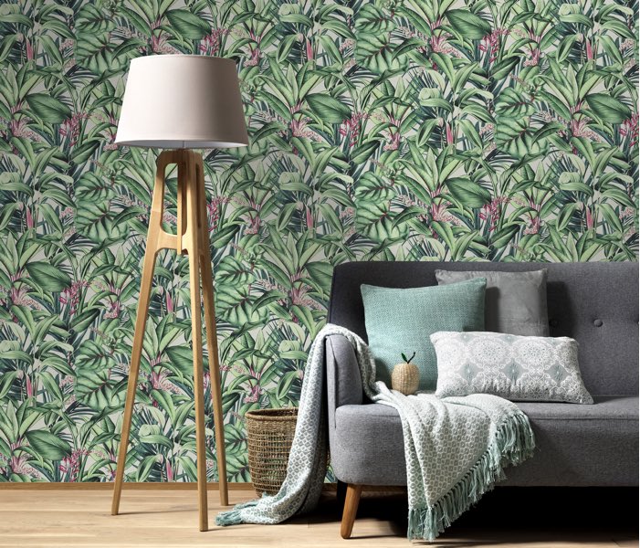 Tropische planten behang
