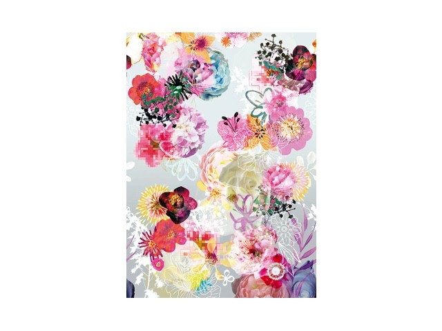 Behang bloemenprint