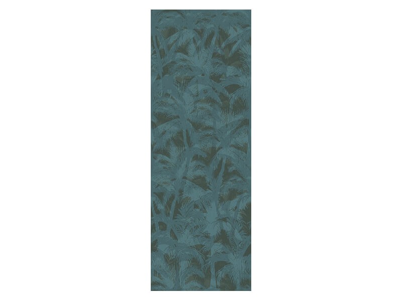 Behang Palmbomen blauw