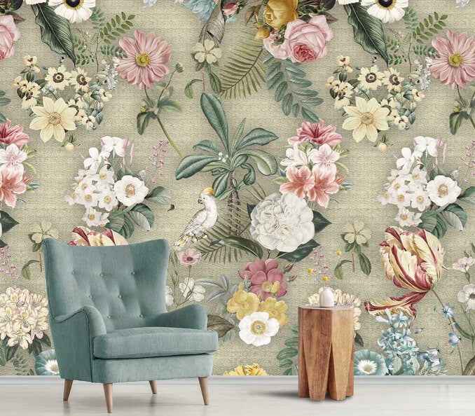 Behang botanisch