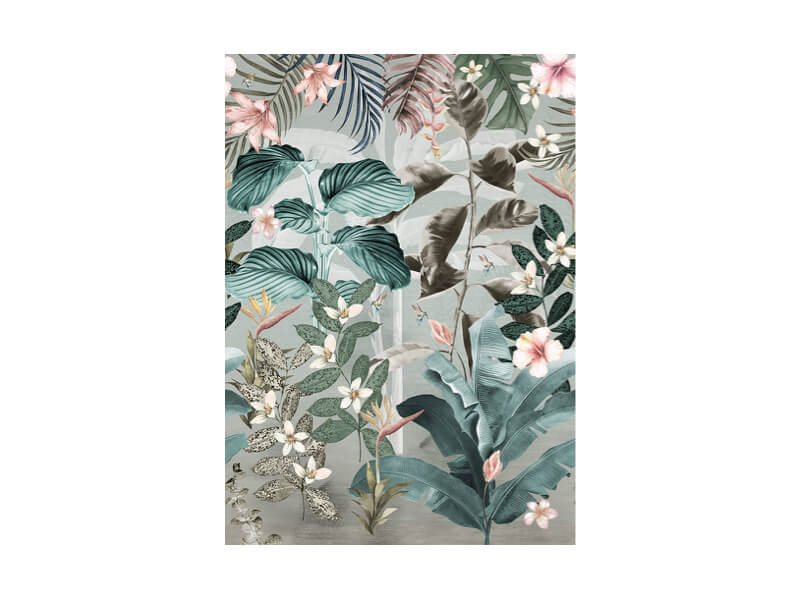 Behang jungle bladeren