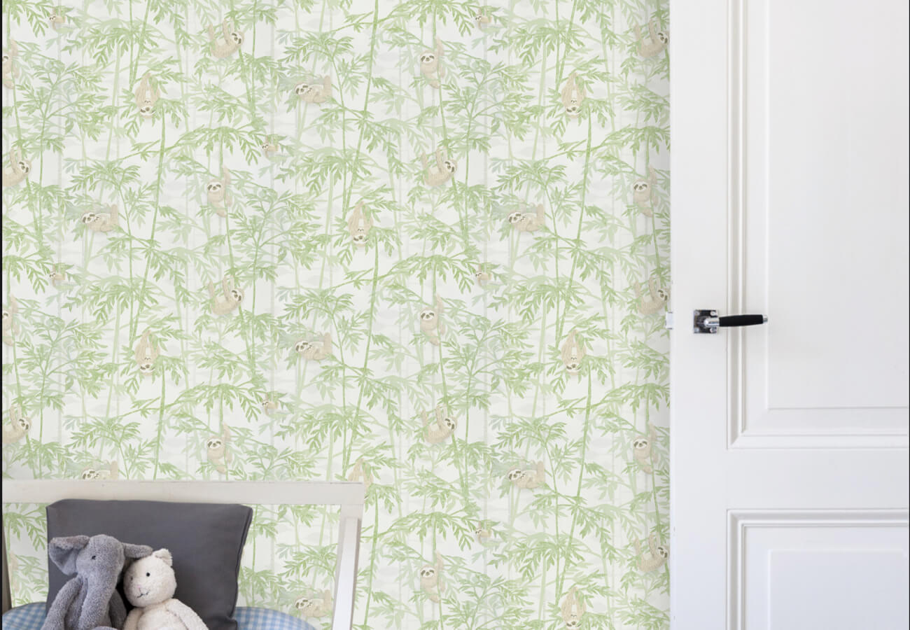 Behang jungle kinderkamer