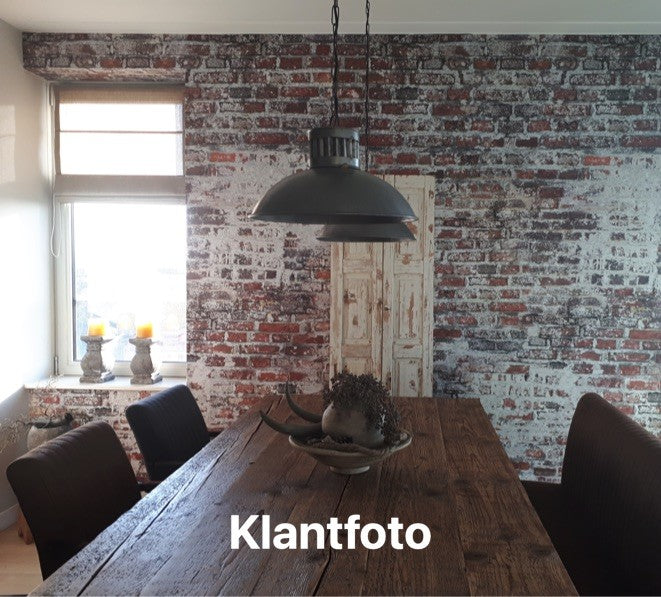 Behang oude stenen muur