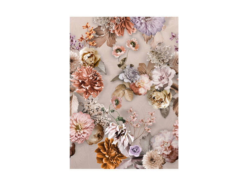 Behang wilde bloemen