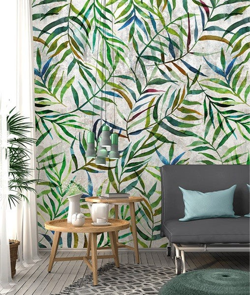 Jungle print behang