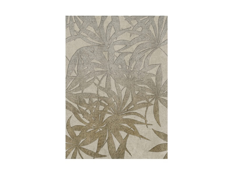 Bladeren Behang Beige