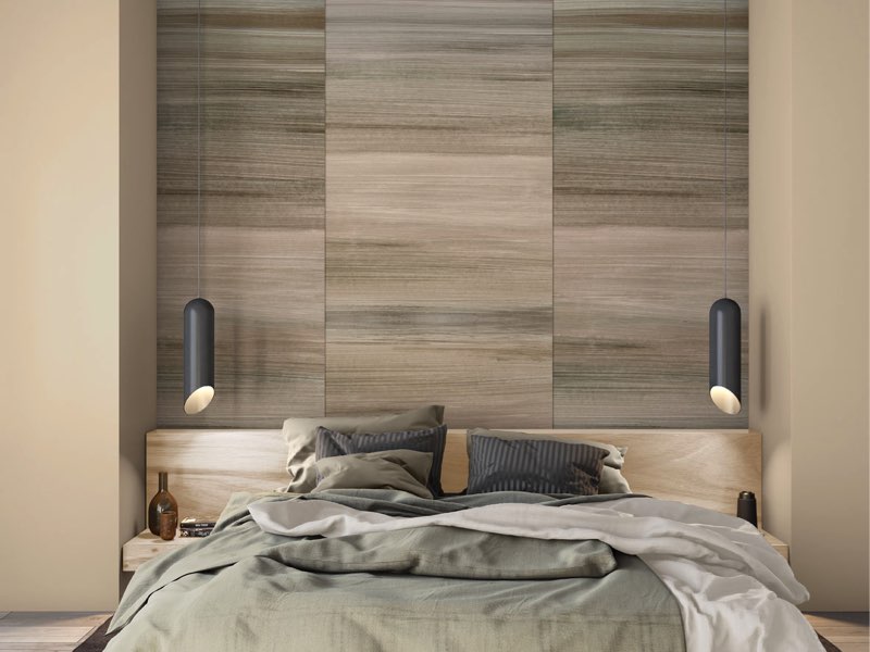 Bruine vlakken behang