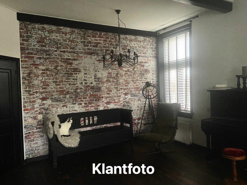 Behang oude stenen muur