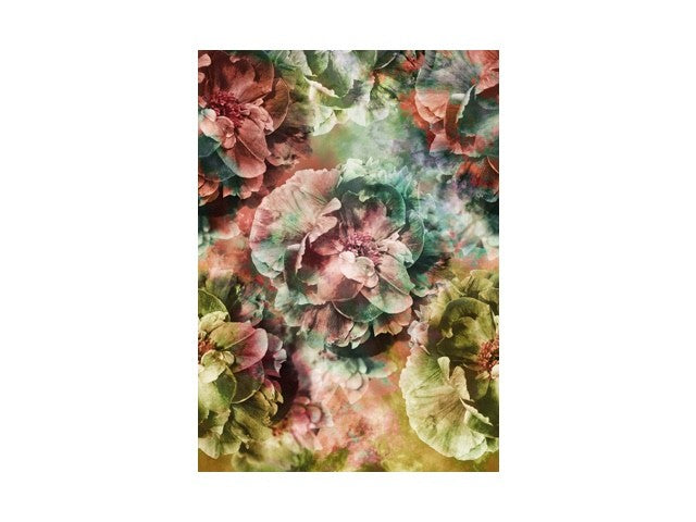 Behang met grote bloemen