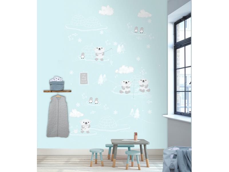 Behang met ijsberen