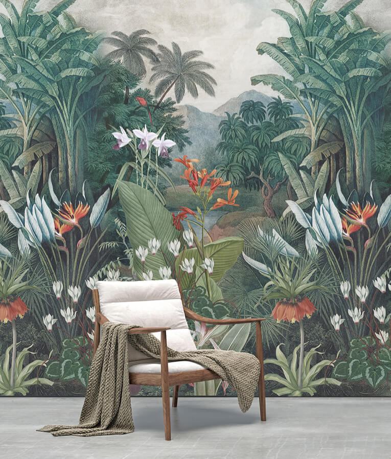 Jungle Behang Bloemen