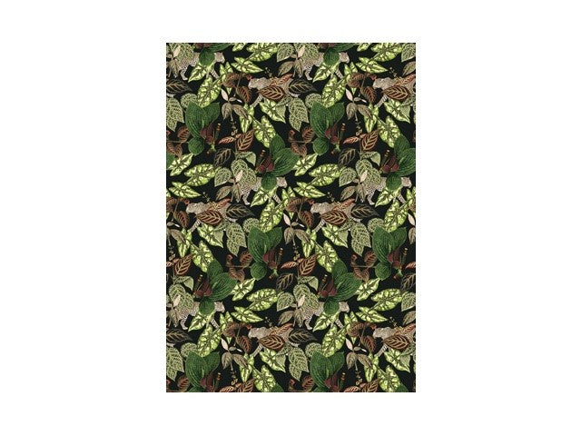 Behang groene blaadjes