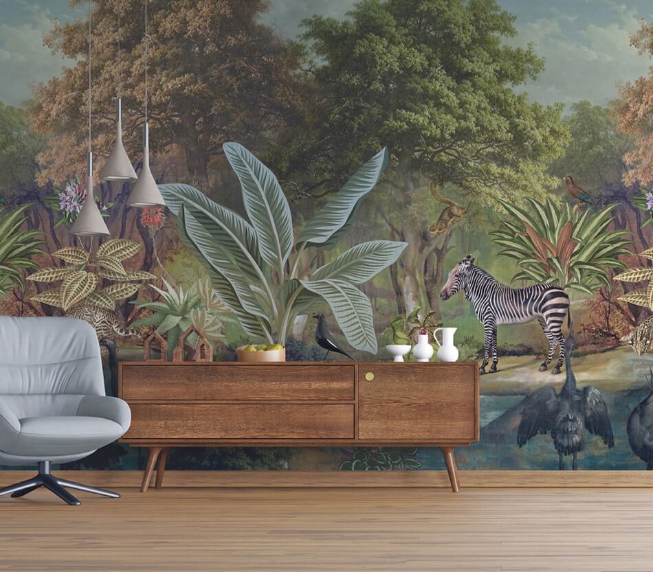 Jungle Behang Zebra