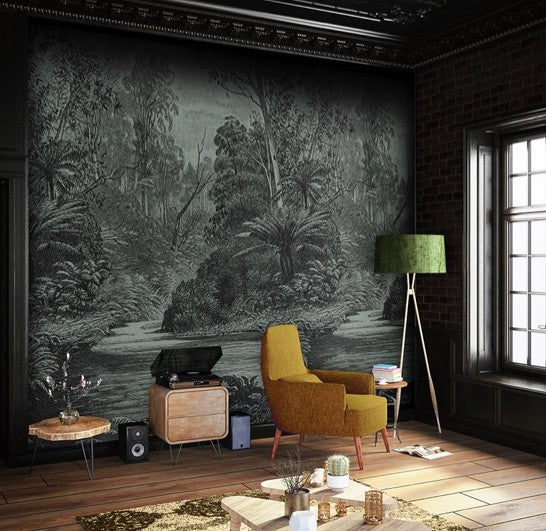 Jungle behang groen