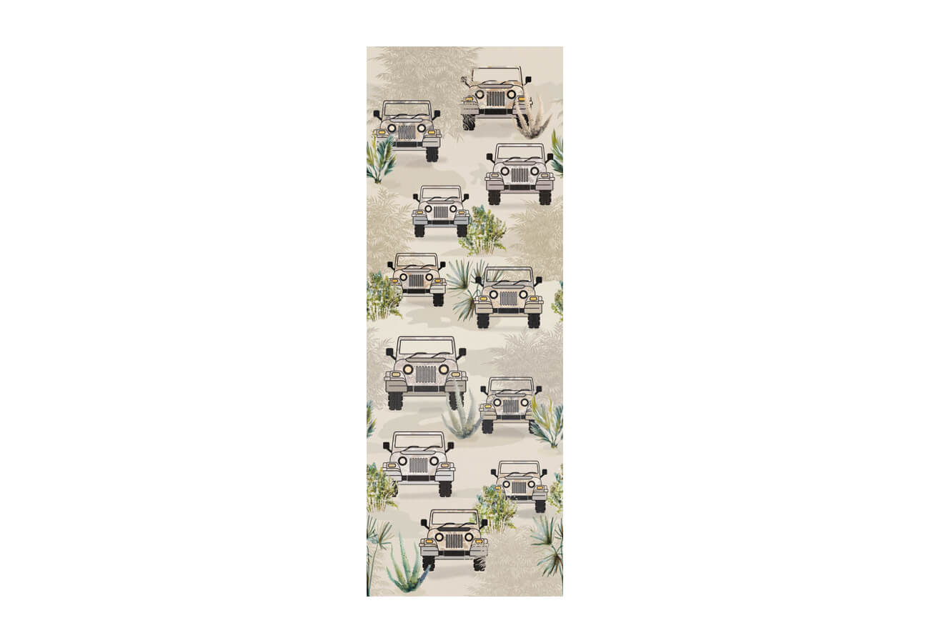 Leger behang kinderkamer