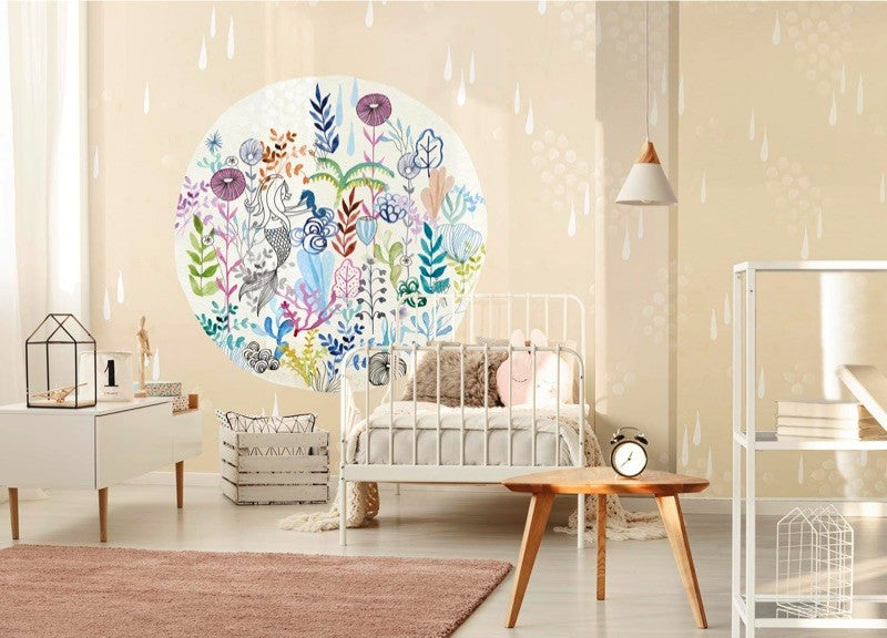 Cirkelbehang kinderkamer