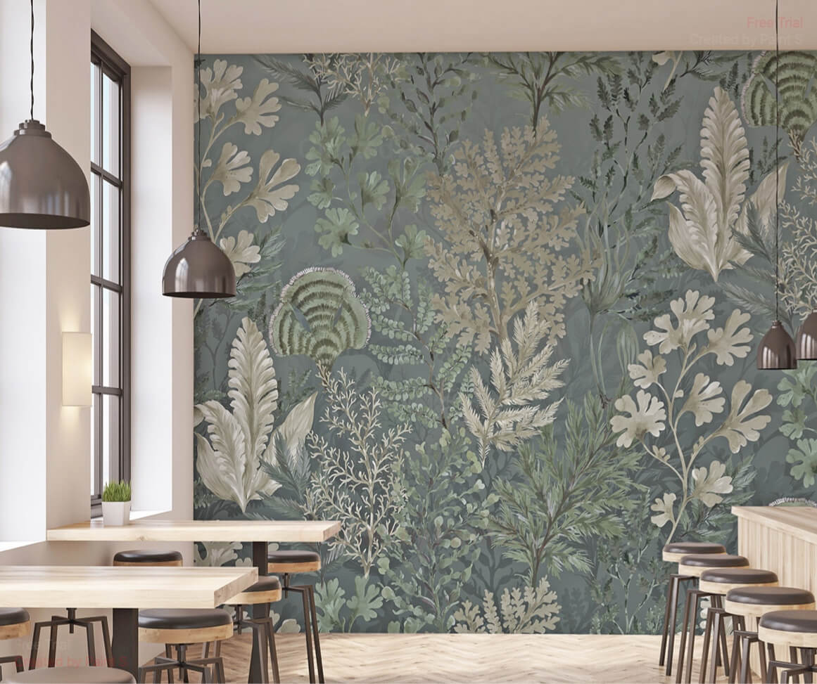 Groen Oerwoud Behang