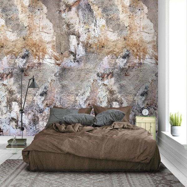 Oude muur behang