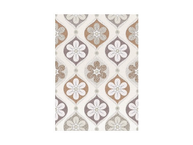 Grote bloemen retro behang