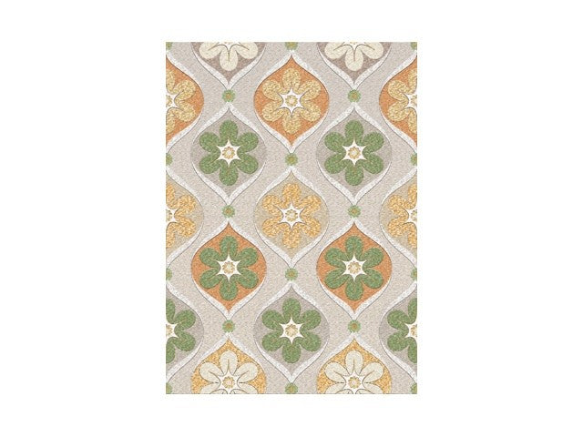 Retro bloemen behang