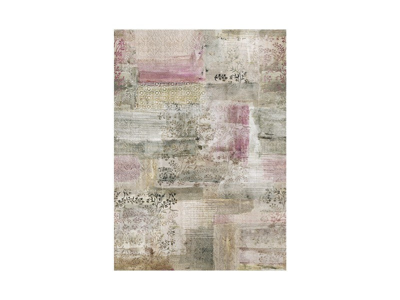 Scandinavisch behang roze tinten