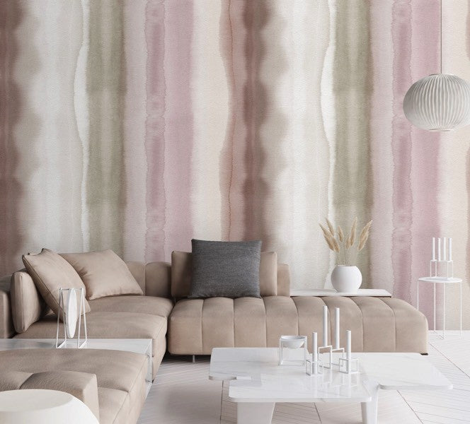 Scandinavisch behang roze