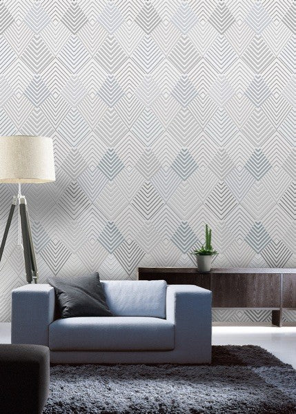 Ruiten behang geometrische lijnen