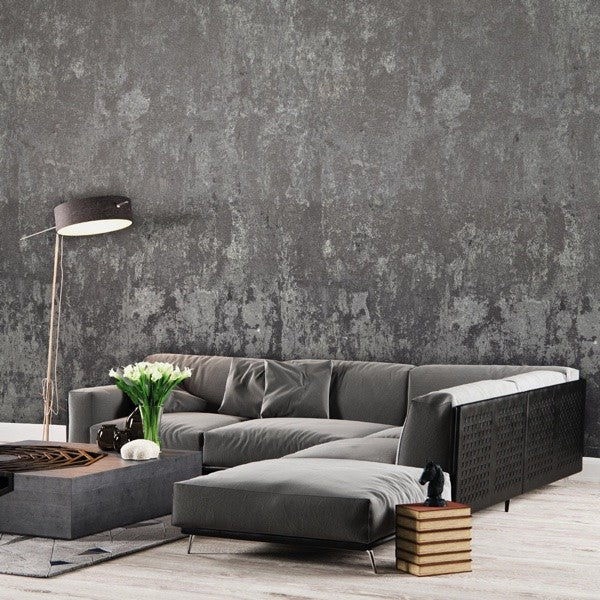 Behang verweerde cement muur