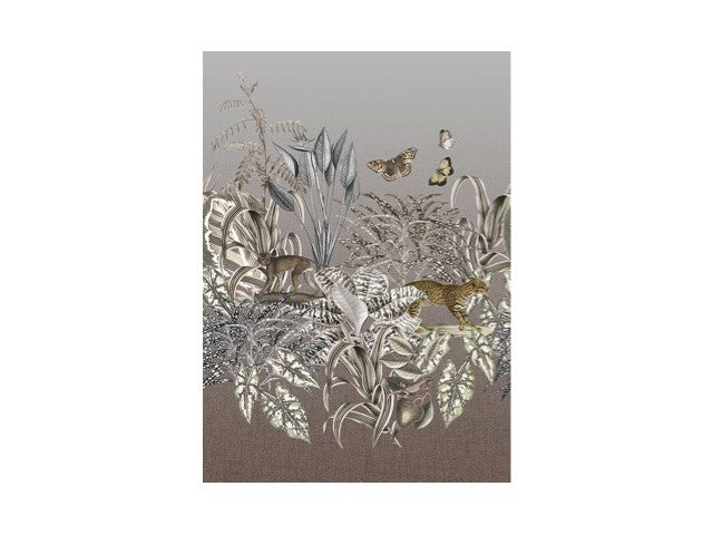 Planten behang met dieren