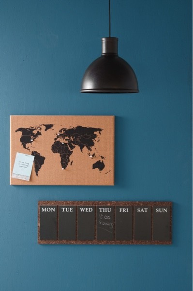 Prikbord wereldkaart