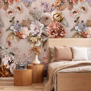 Behang wilde bloemen