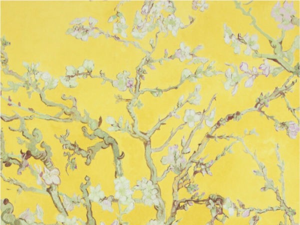 Amandel bloesem Van Gogh behang geel BN WALLS 17143